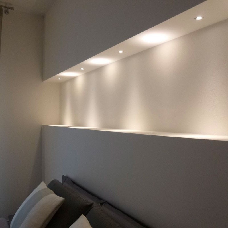 Faretto da incasso LED mini 1W OSRAM chip 110Lm 15º Nero