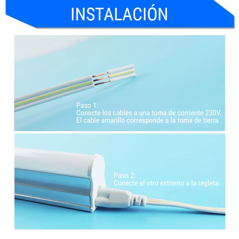 Reglette LED sottopensile T5 14W CCT Selezionabile 90cm 1340Lm IP20