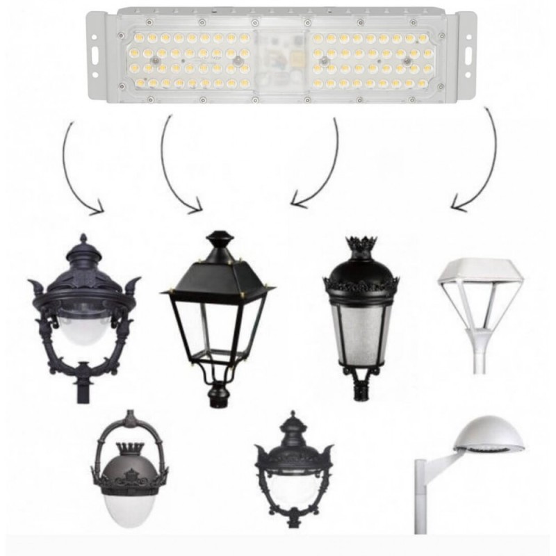 Módulo LED 50W DOB OSRAM 7000Lm 90º IP67