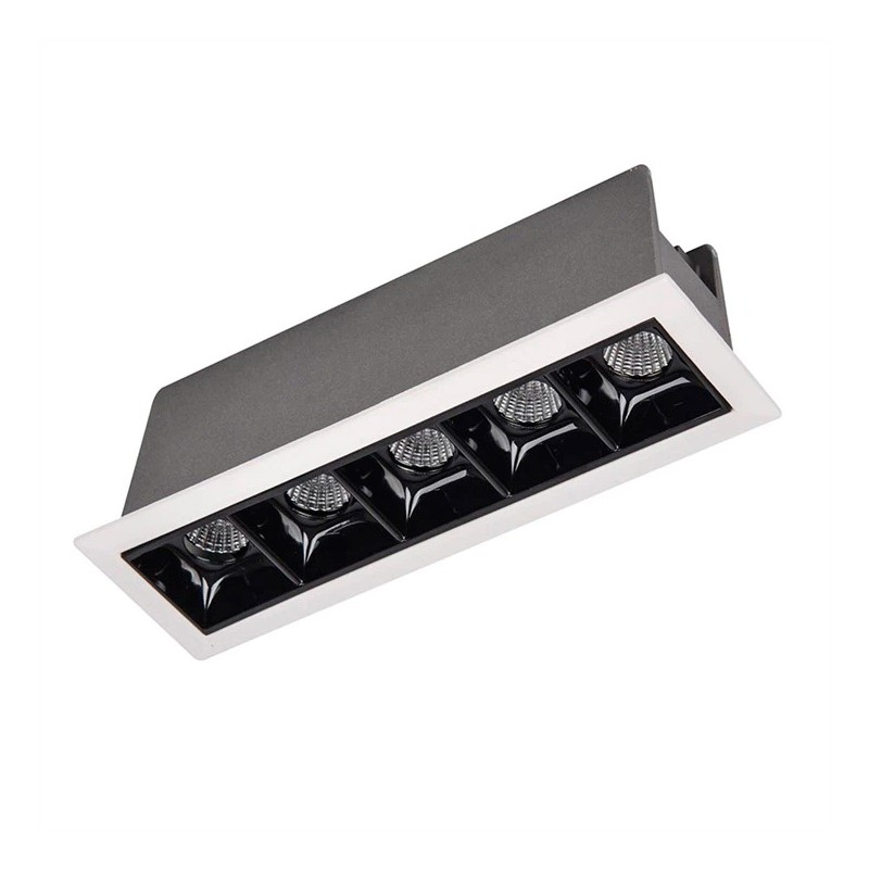 Foco empotrable LED mini 10W chip OSRAM 15º UGR17 800Lm