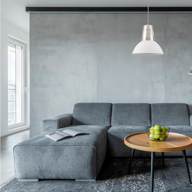 Suspension ARTEMIA E27 blanc