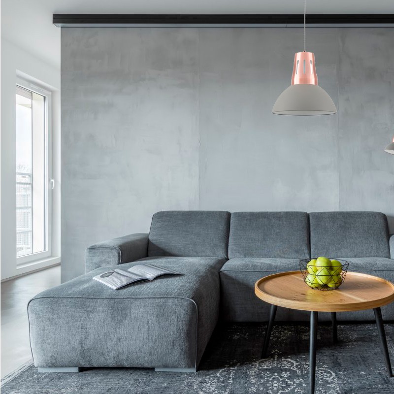 Lampada a sospensione ARTEMIA E27 grigio