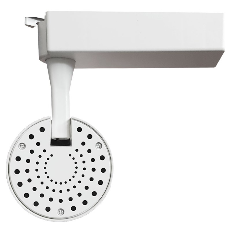 Foco LED para carril monofásico 30W chip BridgeLux 3900Lm blanco