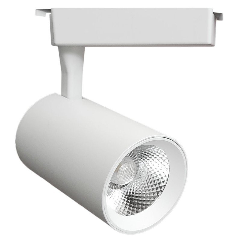 Spot LED rail monophasé blanc 30W BridgeLux CCT Sélectionnable 3900Lm blanc