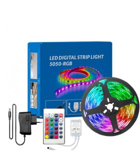 Kit Tira LED 12V RGB 3 metros SMD5050