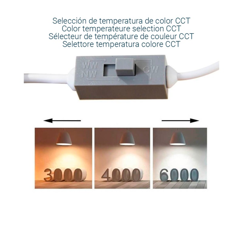 Pannello LED 30x60cm 24W CCT Selezionabile LIFUD 2640Lm UGR19