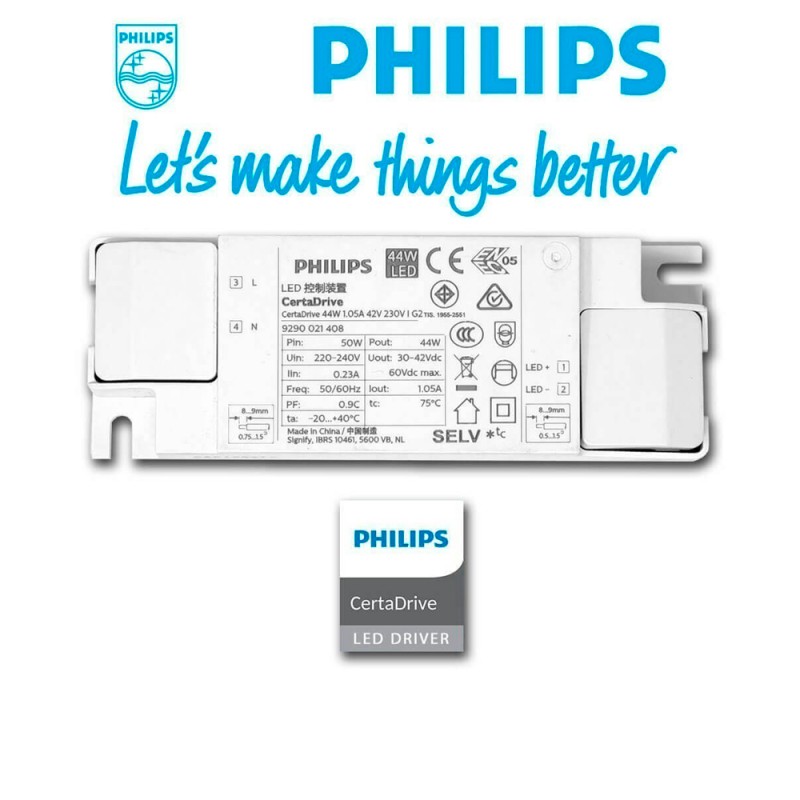 Pack of 2 - 40W IP65 60x60 LED Panel Philips driver 4400Lm