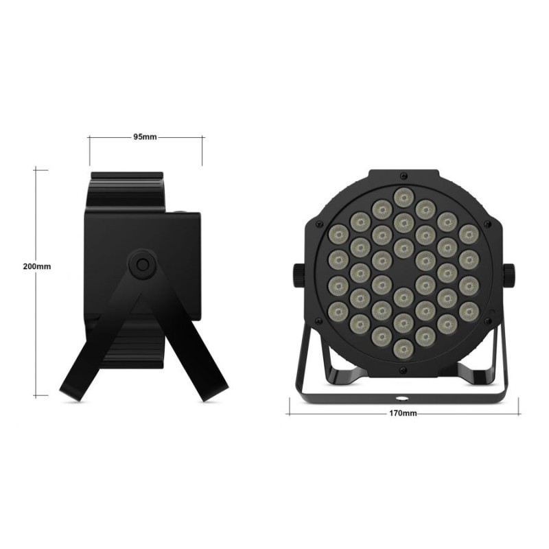 Foco LED 36W MONTANA 36 con mando + DMX IP20