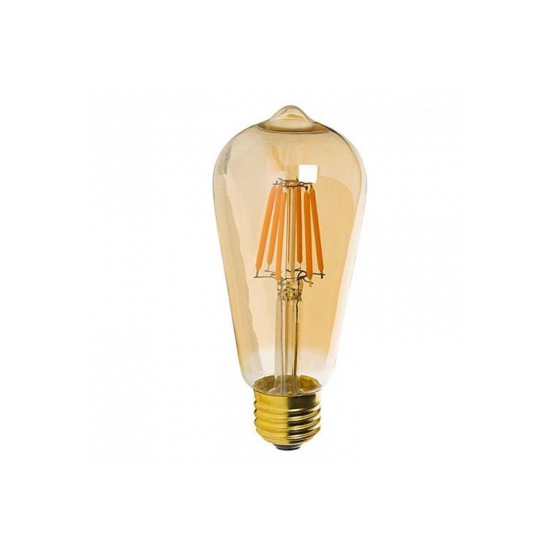 Ampoule LED Gold Vintage 8W E27 Edison ST64 dimmable 8W 2200K 950Lm