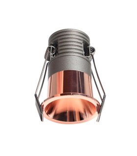 Faretto LED da Incasso 5W BridgeLUX CCT 40° UGR11 575Lm Colore Oro Rosa