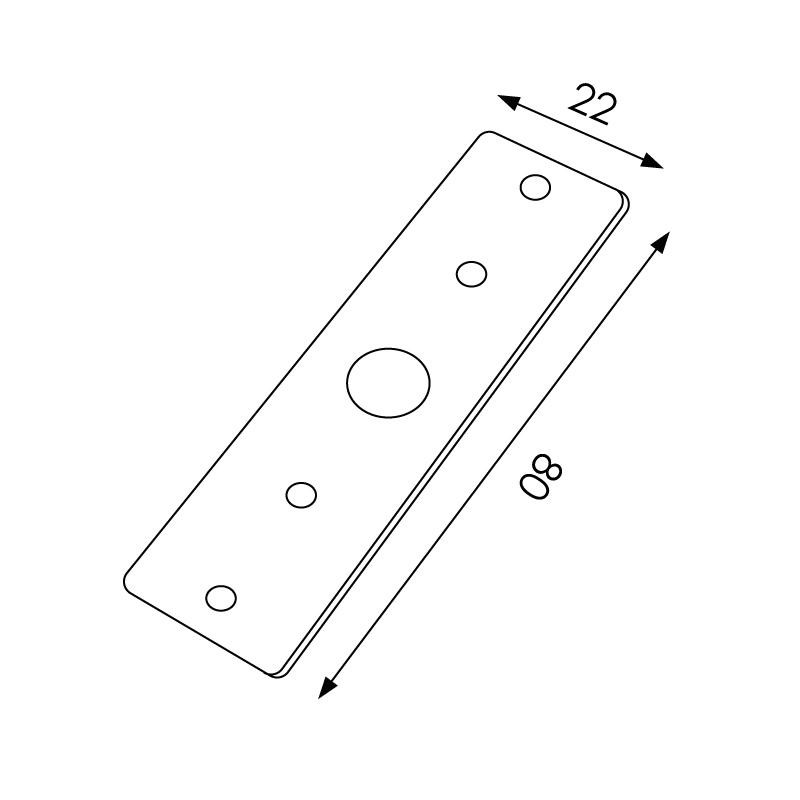 Collegamento diritto per binari magnetici