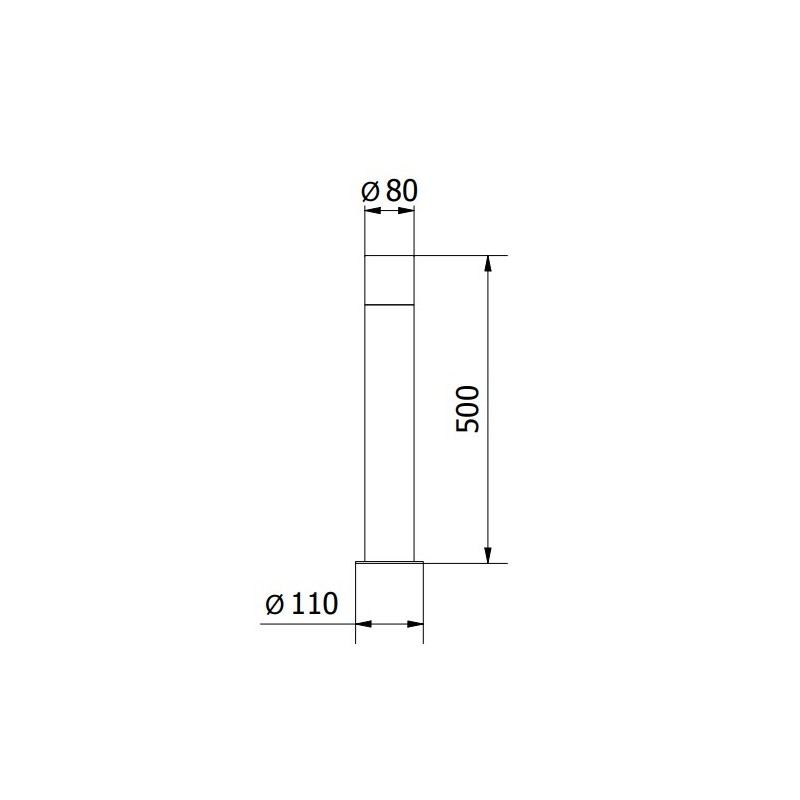 Borne lumineuse LARGO 50 E27 pour chemins