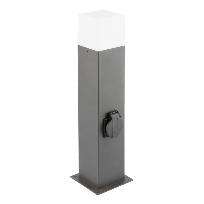 Baliza bolardo LARGO 50 E27 para caminos con enchufe