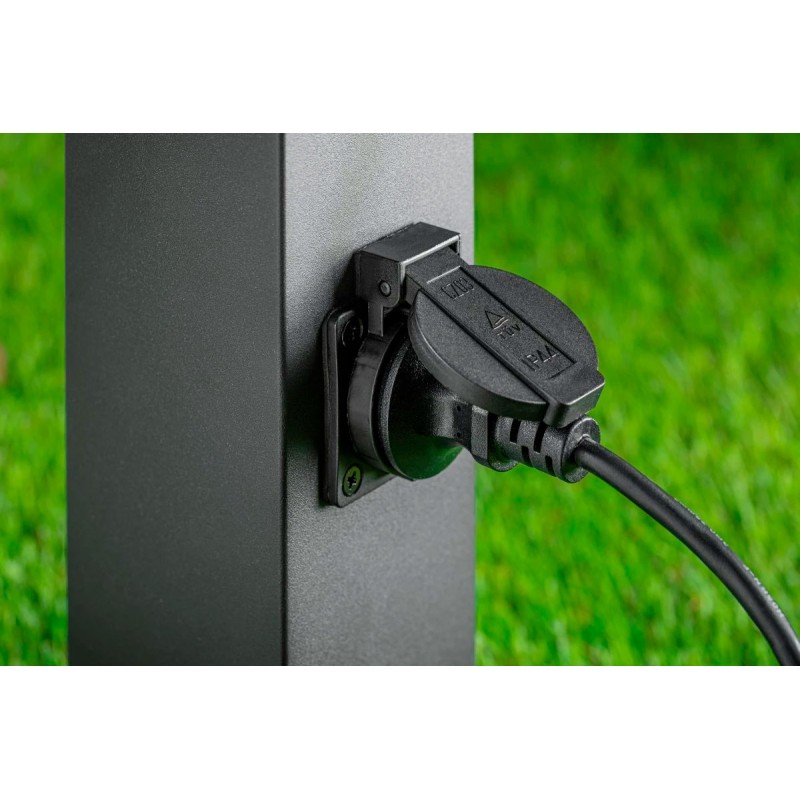 Borne lumineuse LARGO 50 E27 pour chemins avec prise