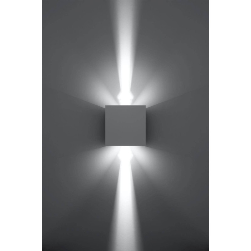 6W White LUCA IP54 Wall Lamp by SOLLUX