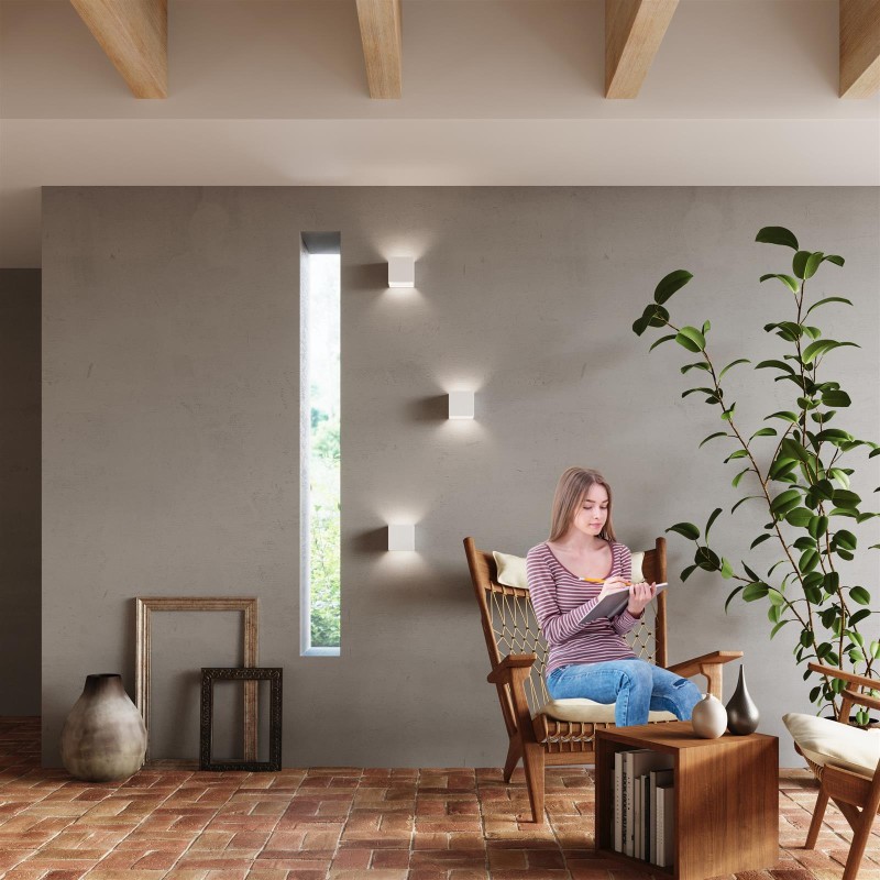 Aplique de pared LED LUCA blanco 6W IP54 by SOLLUX