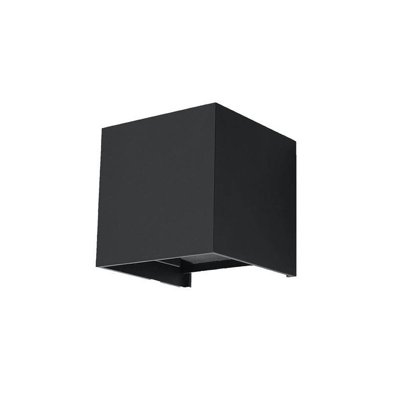 Aplique de pared LED LUCA negro 6W IP54 by SOLLUX