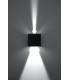 Applique LED LUCA nero 6W IP54 by SOLLUX