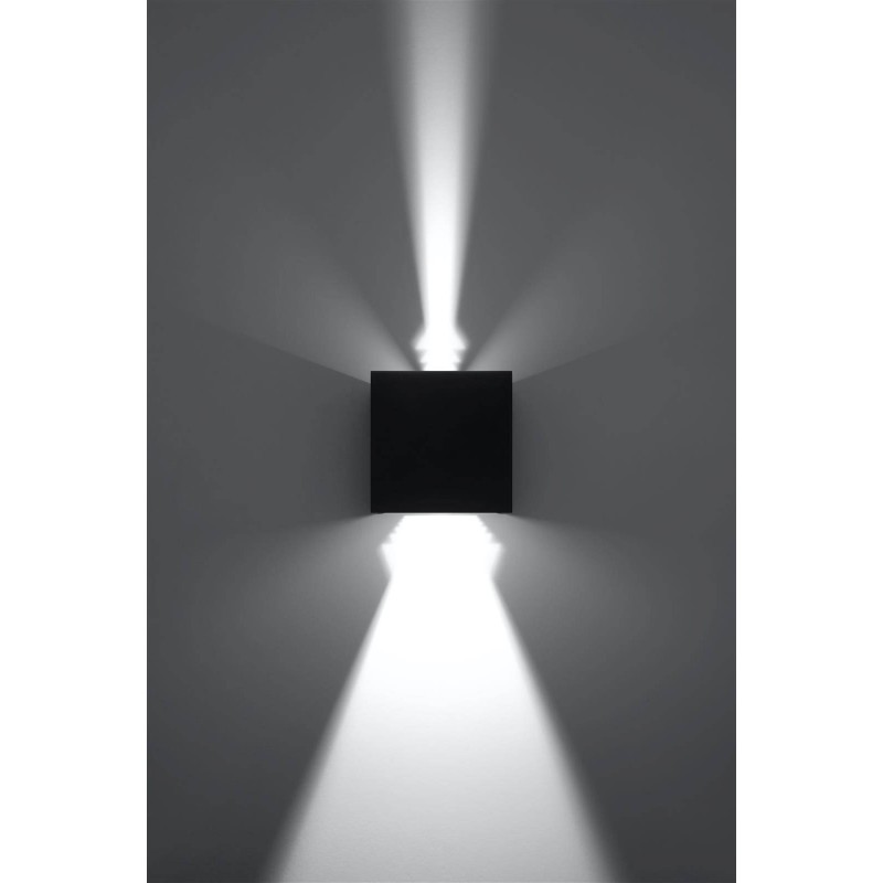 Applique LED LUCA nero 6W IP54 by SOLLUX