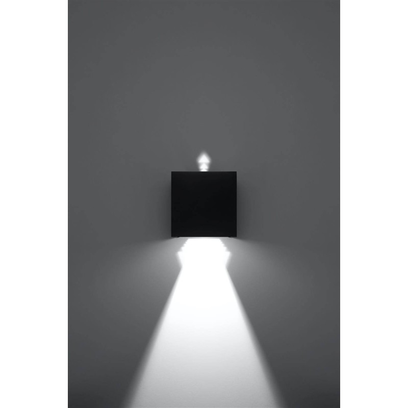 Applique murale LED LUCA noir 6W IP54 by SOLLUX