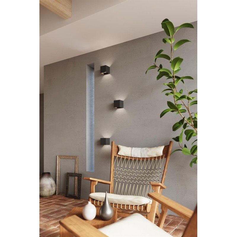 Applique murale LED LUCA noir 6W IP54 by SOLLUX