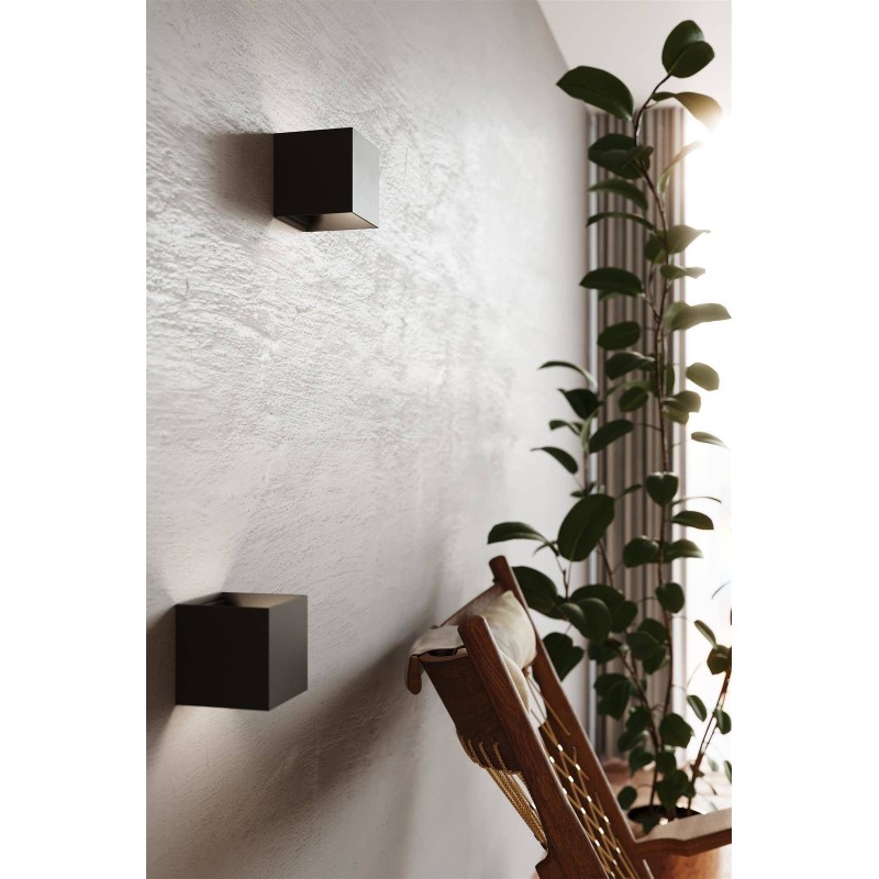 Applique murale LED LUCA noir 6W IP54 by SOLLUX