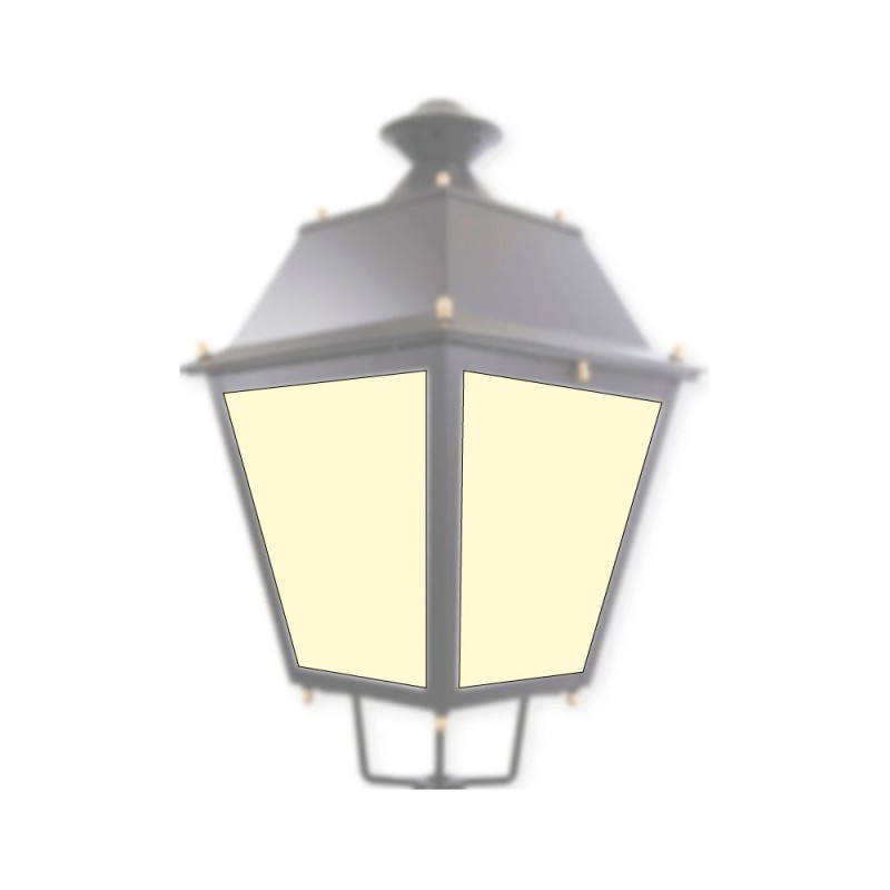 Diffuseur en méthacrylate opale pour lampadaire VILLA 4 unités