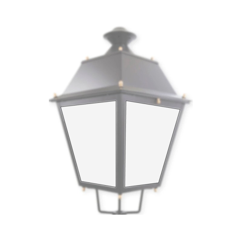 Diffuseur en méthacrylate opale pour lampadaire VILLA 4 unités
