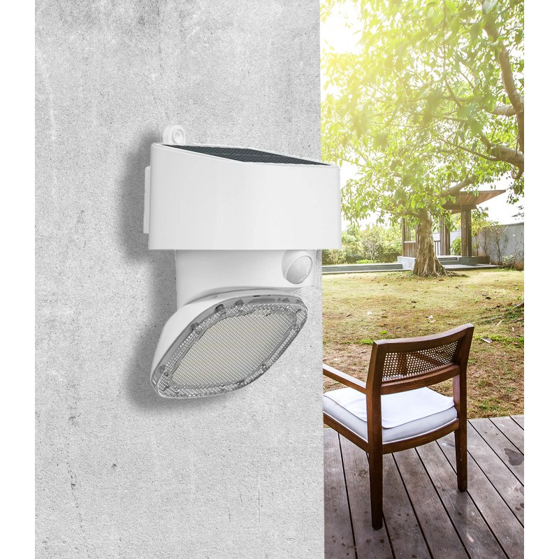 Faretto solare LED WALLY 20W 2200Lm IP65 CCT Selezionabile con sensore PIR