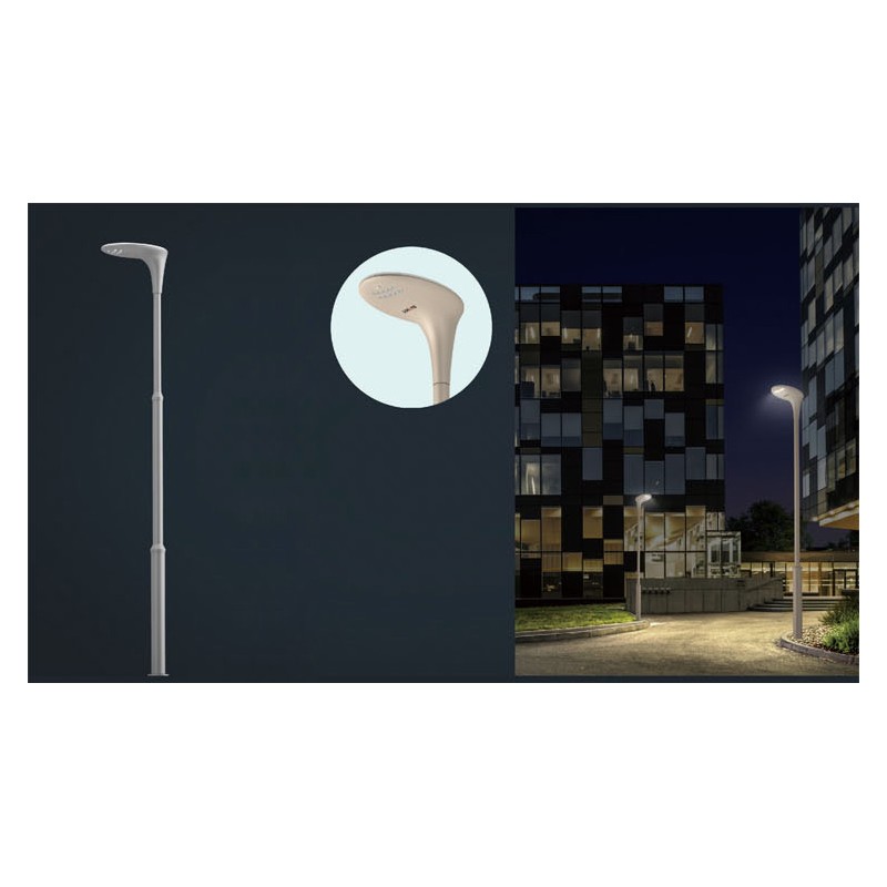 Lampadaire solaire LED GOLF 15W LUMILEDS 2800Lm - option colonne 3m