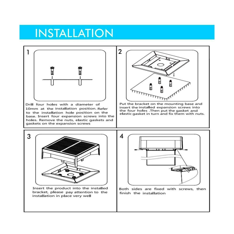ELEGANCE Solar LED Bollard for Floor Mounting