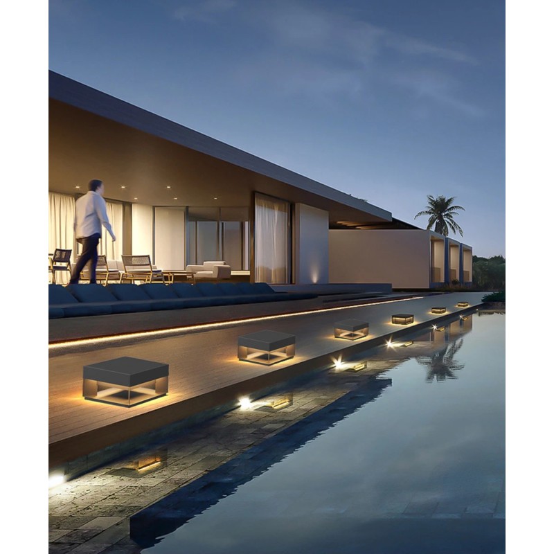 ELEGANCE Solar LED Bollard for Floor Mounting