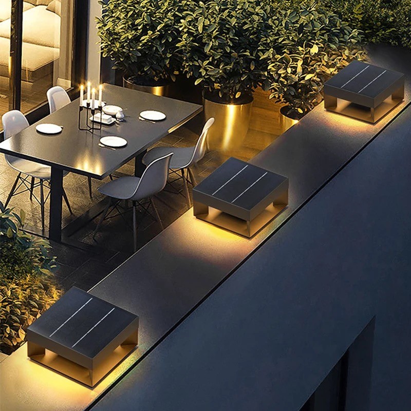 ELEGANCE Solar LED Bollard for Floor Mounting