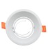 Tiltable Circular Recessed White Bezel Ring for GU10/MR16 Bulbs