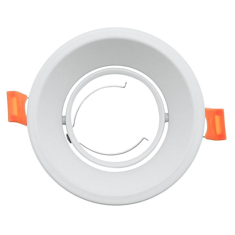 Anneau Encastrable Inclinable circulaire Blanc pour ampoules GU10/MR16