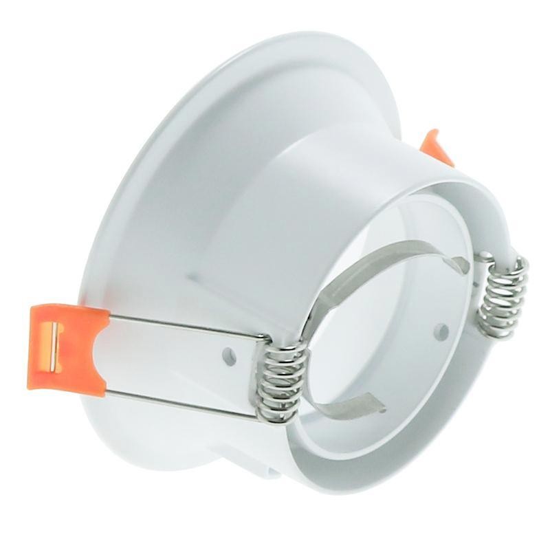 Anello Incassatto Inclinabile Circolare Bianco per lampadine GU10/MR16