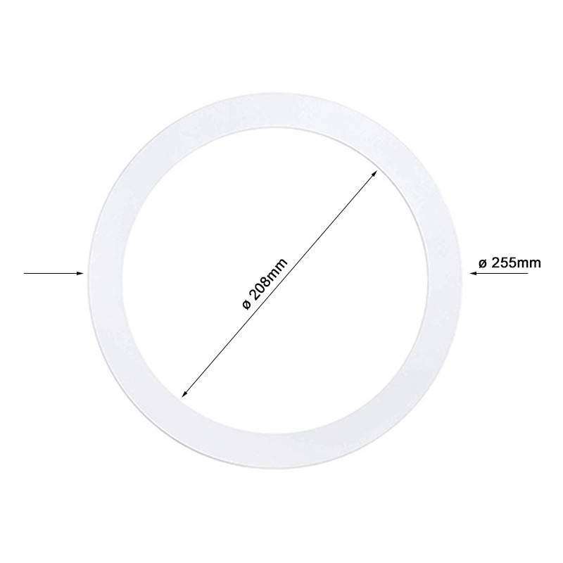 Aro blanco supletorio embellecedor para downlight LED 255mm