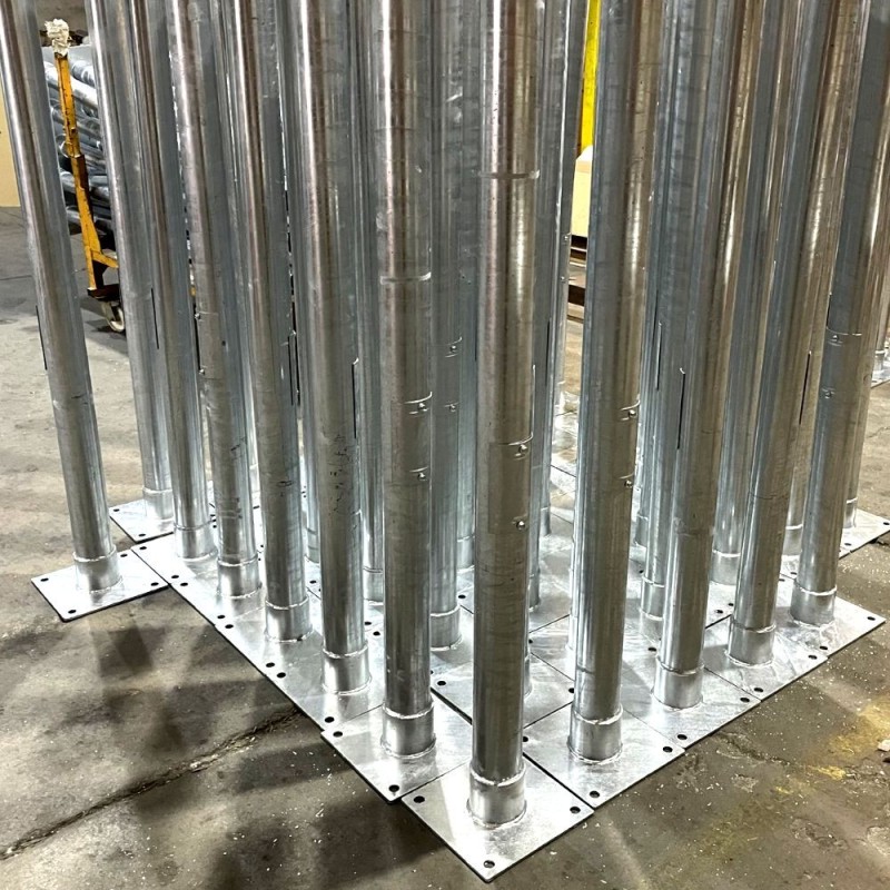 Columna URBAN galvanizada circular 3-4 metros punta Ø60mm