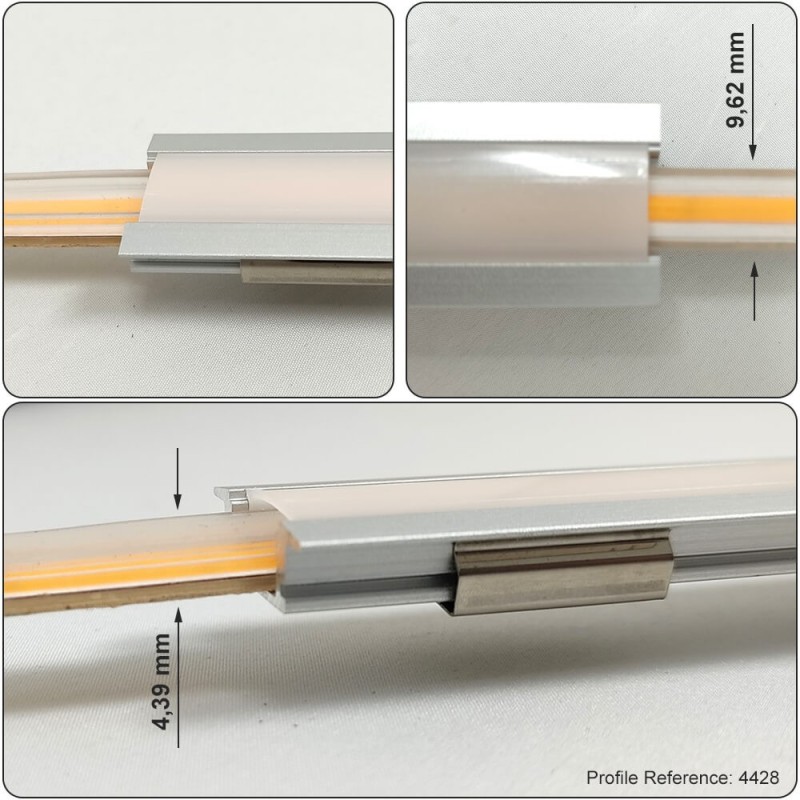 Striscia LED COB IP67 24V 12W/m 480LED/m 1200Lm CRI90 - Bobina 30 metri