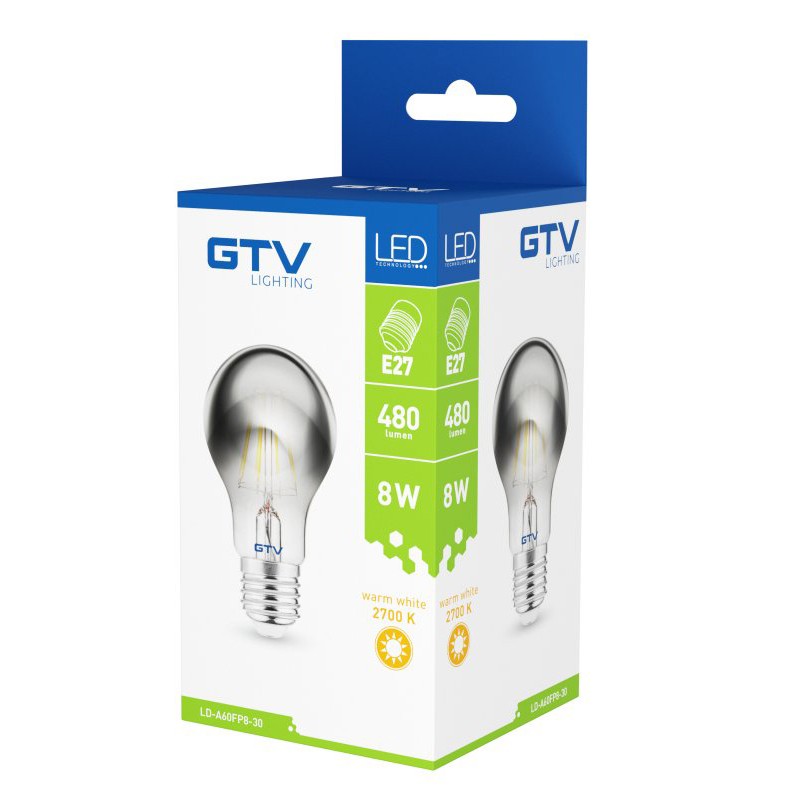 Ampoule LED SMOKE FILAMENT 8W E27 A60 Fumé