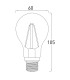 Ampoule LED SMOKE FILAMENT 8W E27 A60 Fumé
