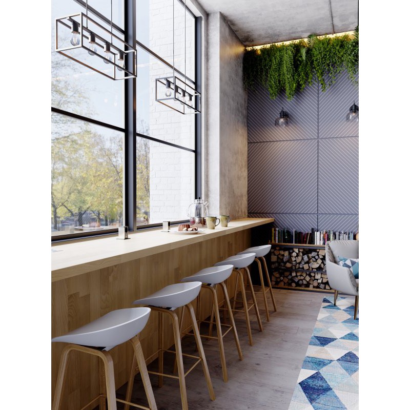 8W E27 A60 SMOKE Filament LED Bulb