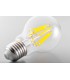 Bombilla LED GLASS FILAMENT 8W E27 A60 transparente