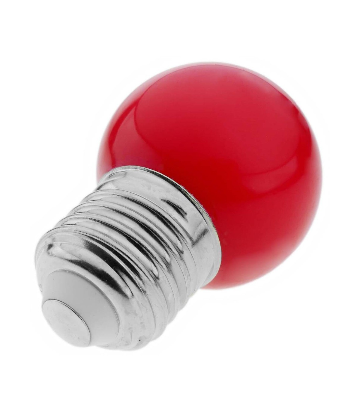 Ampoule LED E27 sphérique G45 1W couleur Rouge pour guirlandes