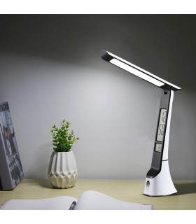 Lampe de table rechargeable INSPIRE LED 5W CCT dimmable avec affichage digital