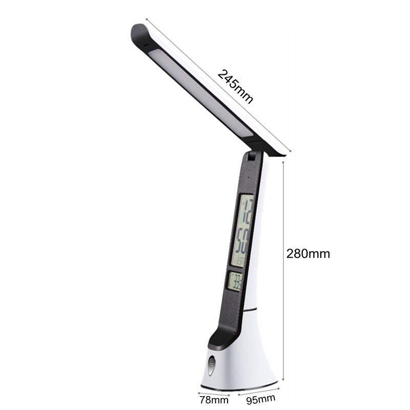 Lámpara de mesa recargable INSPIRE LED 5W CCT regulable con pantalla digital