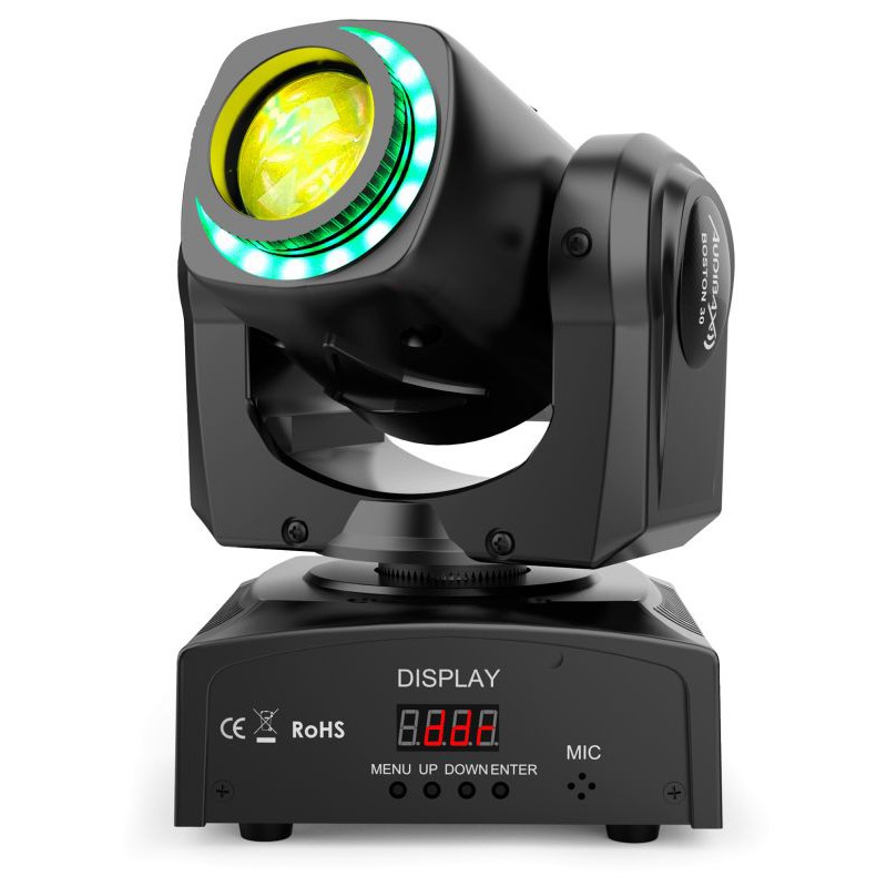 Cabeza Móvil LED RGBW DMX Audibax BOSTON 30W para espectáculos