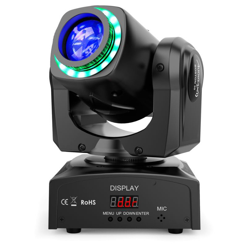Testa mobile spot LED Audibax BOSTON 30W DMX RGBW per spettacoli