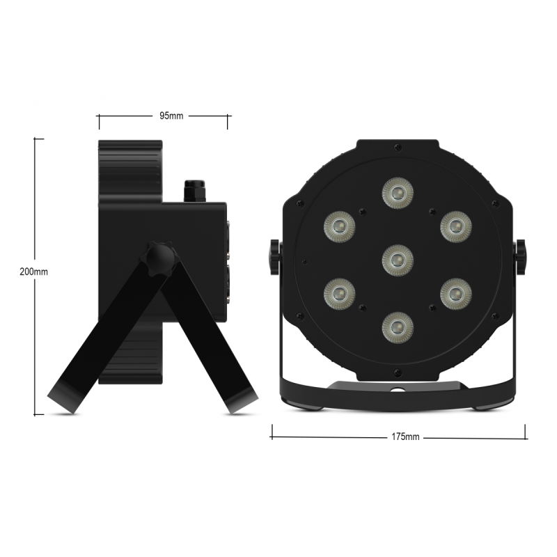 Foco proyector LED Audibax MONTANA 28W DMX ultravioleta luz negra IP20