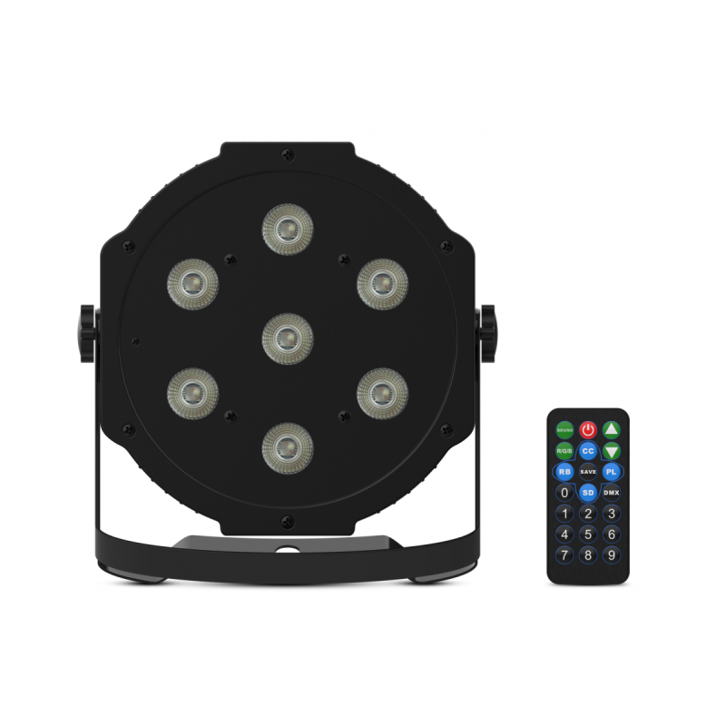 Foco proyector LED ultravioleta luz negra para espectáculos 28W DMX IP20